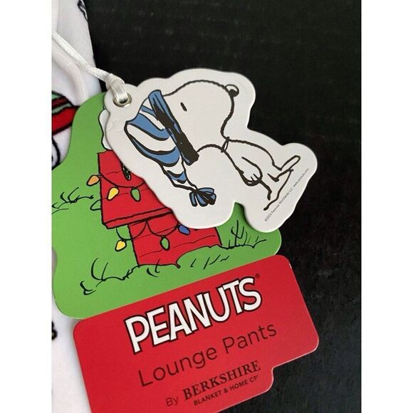 Peanuts Christmas SNOOPY Winter FLEECE Lounge Pajama PJ Pants Women’s Sz S NEW - Picture 4 of 11